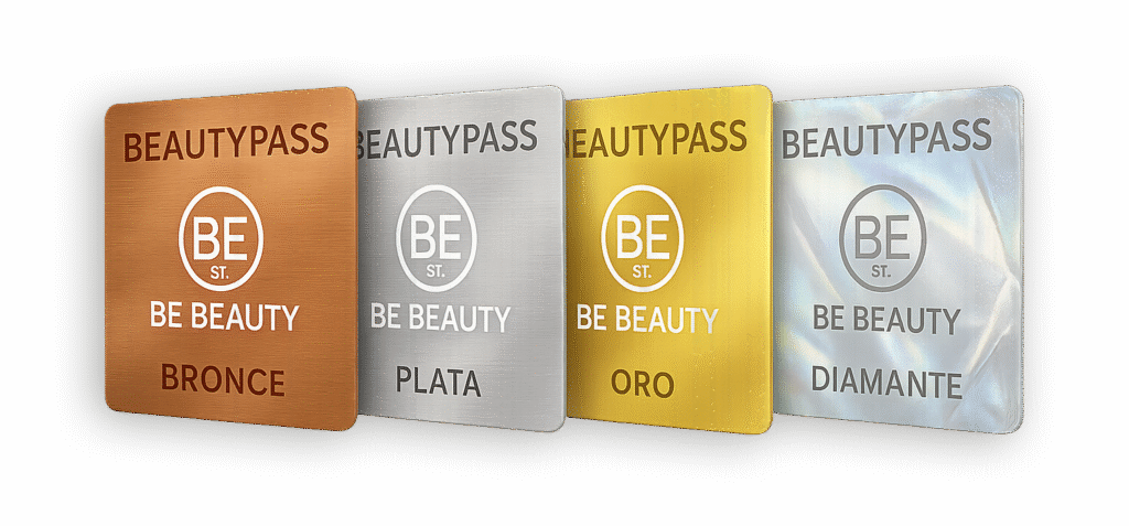 tarjetas de niveles de fidelización beauty pass